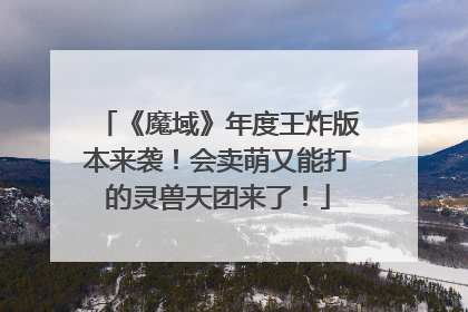 《魔域》年度王炸版本来袭！会卖萌又能打的灵兽天团来了！
