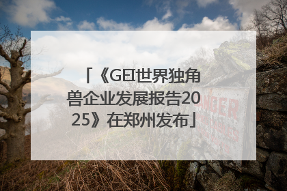 《GEI世界独角兽企业发展报告2025》在郑州发布
