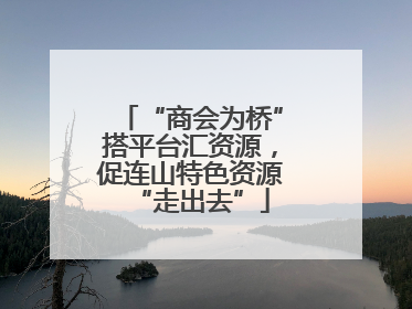 “商会为桥”搭平台汇资源，促连山特色资源“走出去”