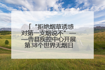 “拒绝烟草诱惑 对第一支烟说不”——曹县疾控中心开展第38个世界无烟日科普宣传活动