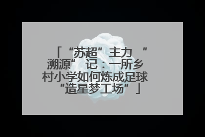 “苏超”主力 “溯源” 记：一所乡村小学如何炼成足球 “造星梦工场”