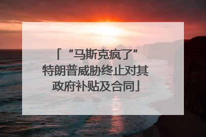 “马斯克疯了” 特朗普威胁终止对其政府补贴及合同