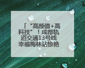 “高颜值+高科技”！成都轨道交通13号线幸福梅林站惊艳亮相