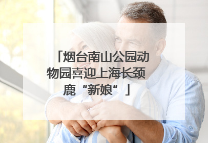 烟台南山公园动物园喜迎上海长颈鹿“新娘”