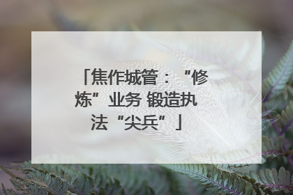焦作城管：“修炼”业务 锻造执法“尖兵”