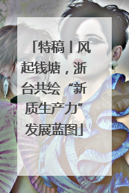 特稿丨风起钱塘，浙台共绘“新质生产力”发展蓝图