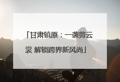 甘肃镇原：一袭剪云裳 解锁跨界新风尚