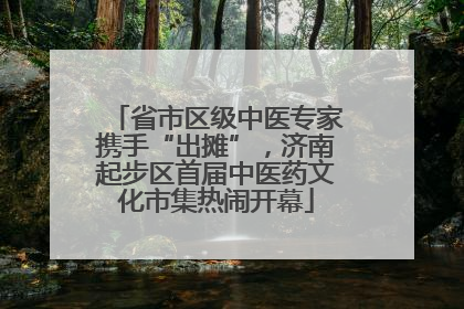 省市区级中医专家携手“出摊”，济南起步区首届中医药文化市集热闹开幕