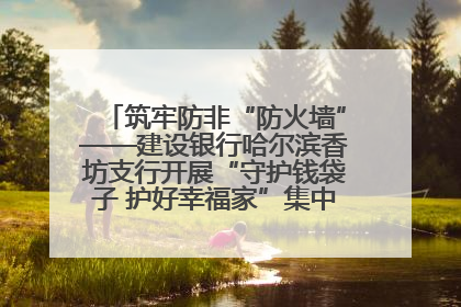 筑牢防非“防火墙”——建设银行哈尔滨香坊支行开展“守护钱袋子 护好幸福家”集中宣传日活动