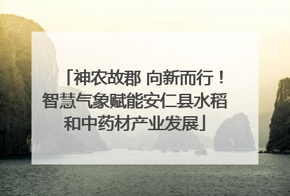 神农故郡 向新而行！智慧气象赋能安仁县水稻和中药材产业发展