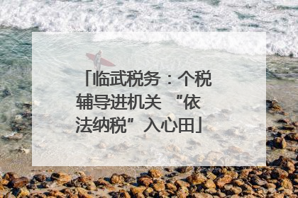 临武税务：个税辅导进机关 “依法纳税”入心田