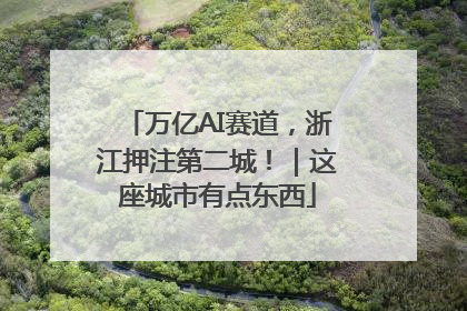 万亿AI赛道，浙江押注第二城！｜这座城市有点东西