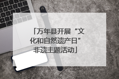万年县开展“文化和自然遗产日”非遗主题活动