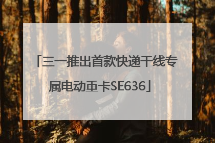 三一推出首款快递干线专属电动重卡SE636