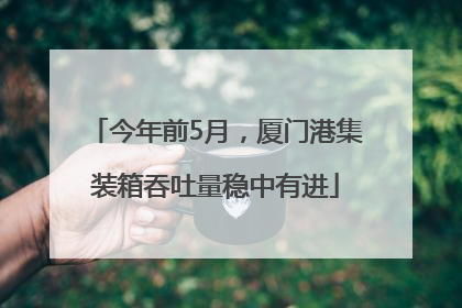 今年前5月，厦门港集装箱吞吐量稳中有进