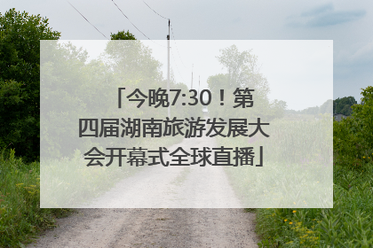 今晚7:30！第四届湖南旅游发展大会开幕式全球直播