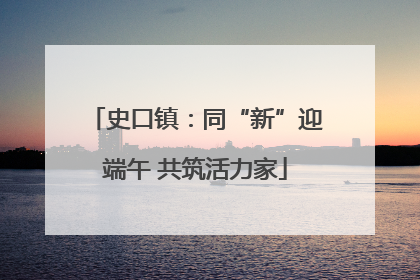 史口镇：同“新”迎端午 共筑活力家