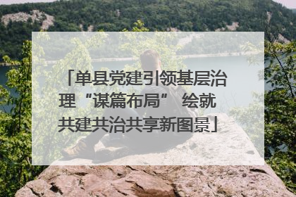 单县党建引领基层治理“谋篇布局” 绘就共建共治共享新图景