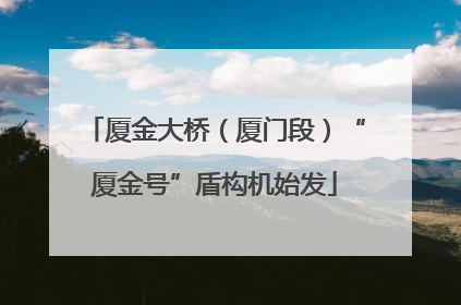 厦金大桥（厦门段）“厦金号”盾构机始发