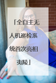 全自主无人机巡检系统首次亮相夷陵