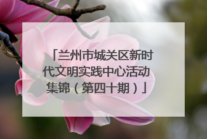 兰州市城关区新时代文明实践中心活动集锦（第四十期）