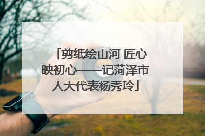 剪纸绘山河 匠心映初心——记菏泽市人大代表杨秀玲