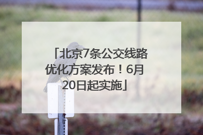 北京7条公交线路优化方案发布！6月20日起实施
