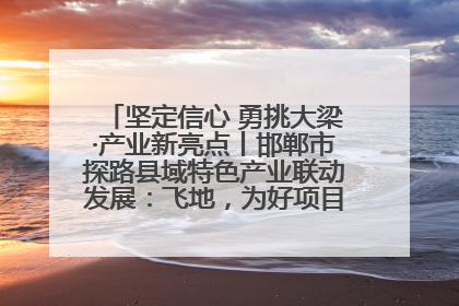 坚定信心 勇挑大梁·产业新亮点丨邯郸市探路县域特色产业联动发展：飞地，为好项目跨域安个家
