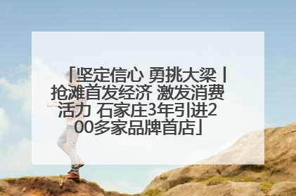 坚定信心 勇挑大梁丨抢滩首发经济 激发消费活力 石家庄3年引进200多家品牌首店