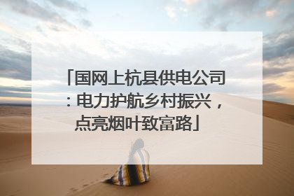 国网上杭县供电公司：电力护航乡村振兴，点亮烟叶致富路