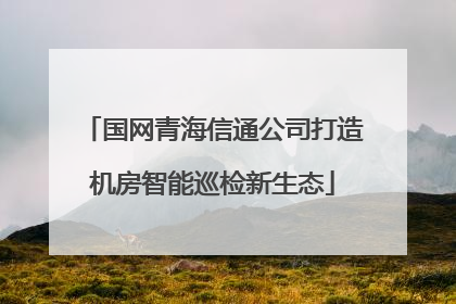 国网青海信通公司打造机房智能巡检新生态
