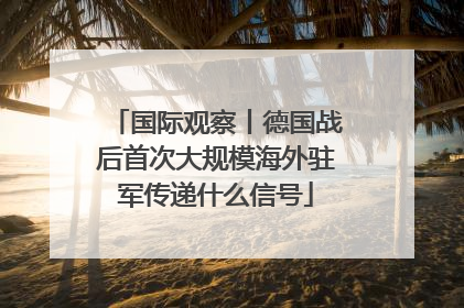 国际观察丨德国战后首次大规模海外驻军传递什么信号