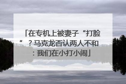 在专机上被妻子“打脸”？马克龙否认两人不和：我们在小打小闹