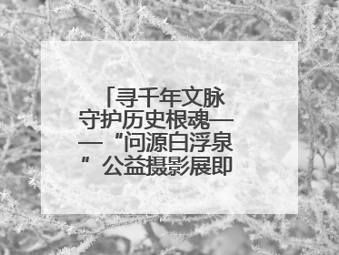 寻千年文脉 守护历史根魂——“问源白浮泉”公益摄影展即将落下帷幕