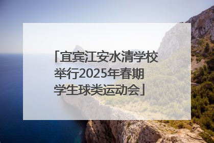 宜宾江安水清学校举行2025年春期学生球类运动会