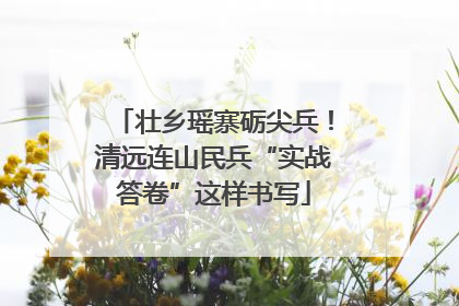 壮乡瑶寨砺尖兵！清远连山民兵“实战答卷”这样书写