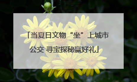当夏日文物“坐”上城市公交 寻宝探秘赢好礼