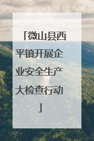 微山县西平镇开展企业安全生产大检查行动