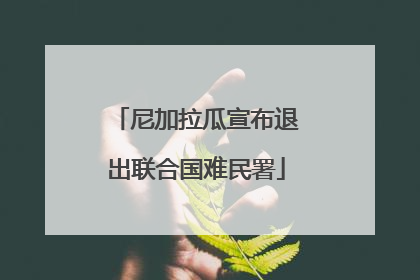 尼加拉瓜宣布退出联合国难民署