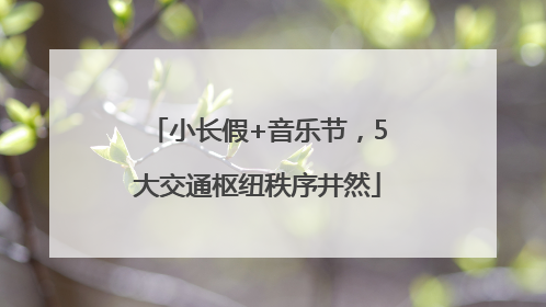 小长假+音乐节，5大交通枢纽秩序井然