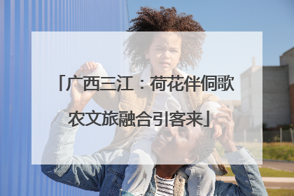 广西三江：荷花伴侗歌 农文旅融合引客来