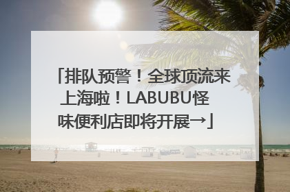排队预警！全球顶流来上海啦！LABUBU怪味便利店即将开展→