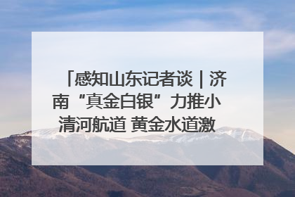 感知山东记者谈｜济南“真金白银”力推小清河航道 黄金水道激活区域经济新动能