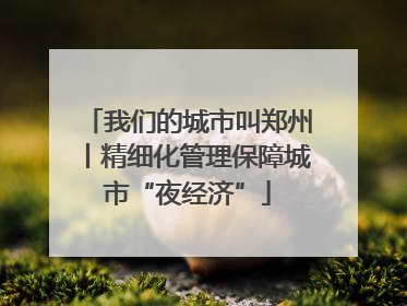 我们的城市叫郑州丨精细化管理保障城市“夜经济”