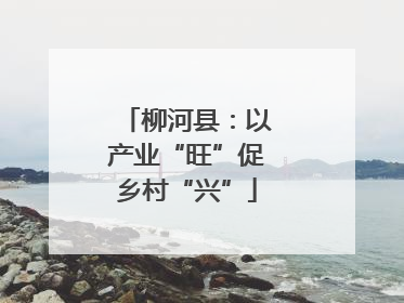 柳河县：以产业“旺”促乡村“兴”