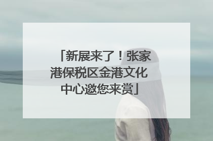 新展来了！张家港保税区金港文化中心邀您来赏