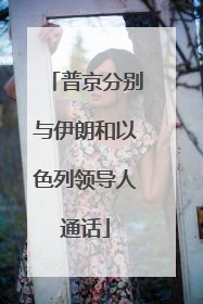 普京分别与伊朗和以色列领导人通话
