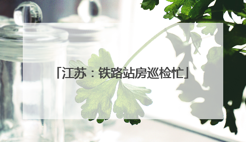 江苏：铁路站房巡检忙