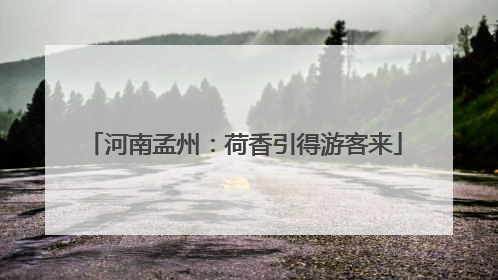 河南孟州：荷香引得游客来