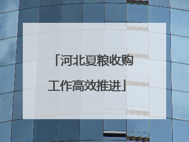 河北夏粮收购工作高效推进